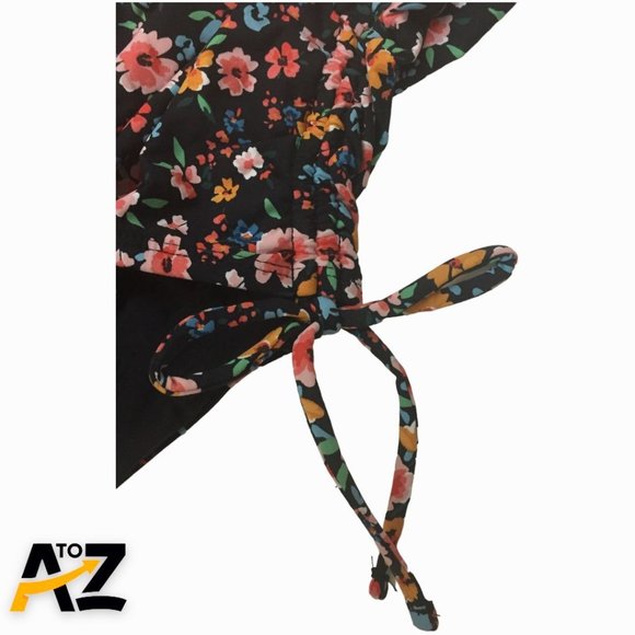 Women's Sea Angel One Piece Strapless Floral Print Swimsuit Size XL - Picture 6 of 10